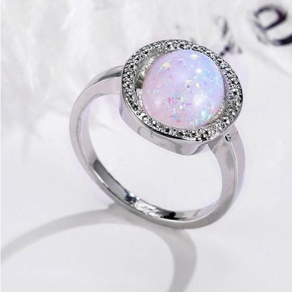 Haloed Opal Ring - Picture 3 of 6